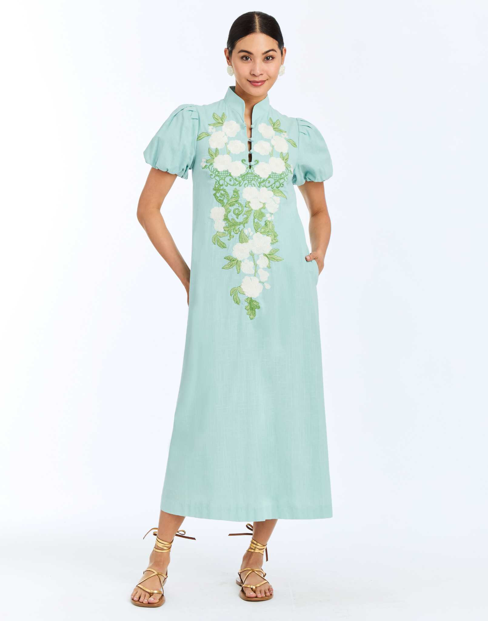 Elliana Barong Midi Dress | Mestiza New York
