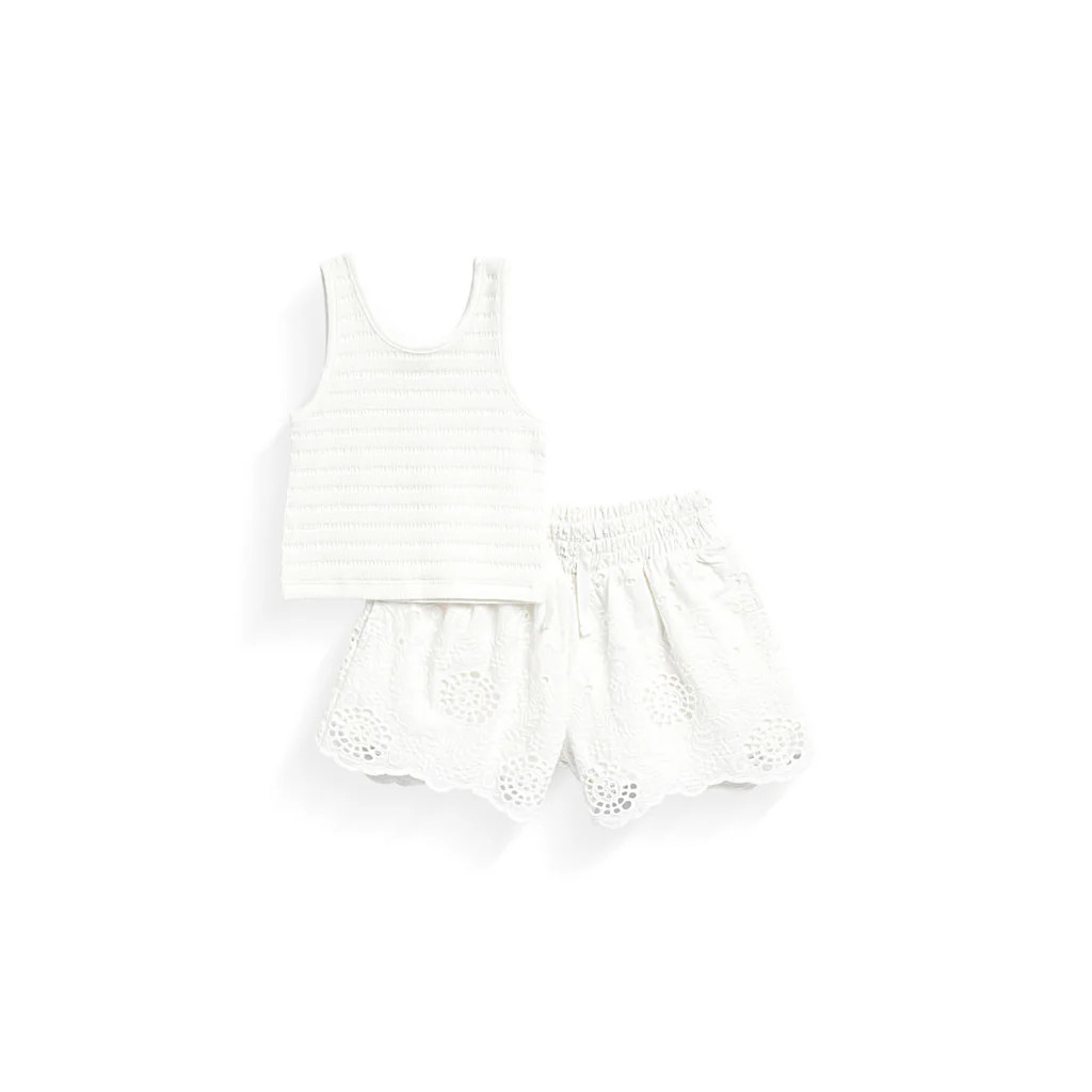 Splendid x @Cellajaneblog Girls Eyelet Short Set | Splendid