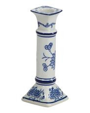 8in Floral Ceramic Tapered Candle Holder | TJ Maxx