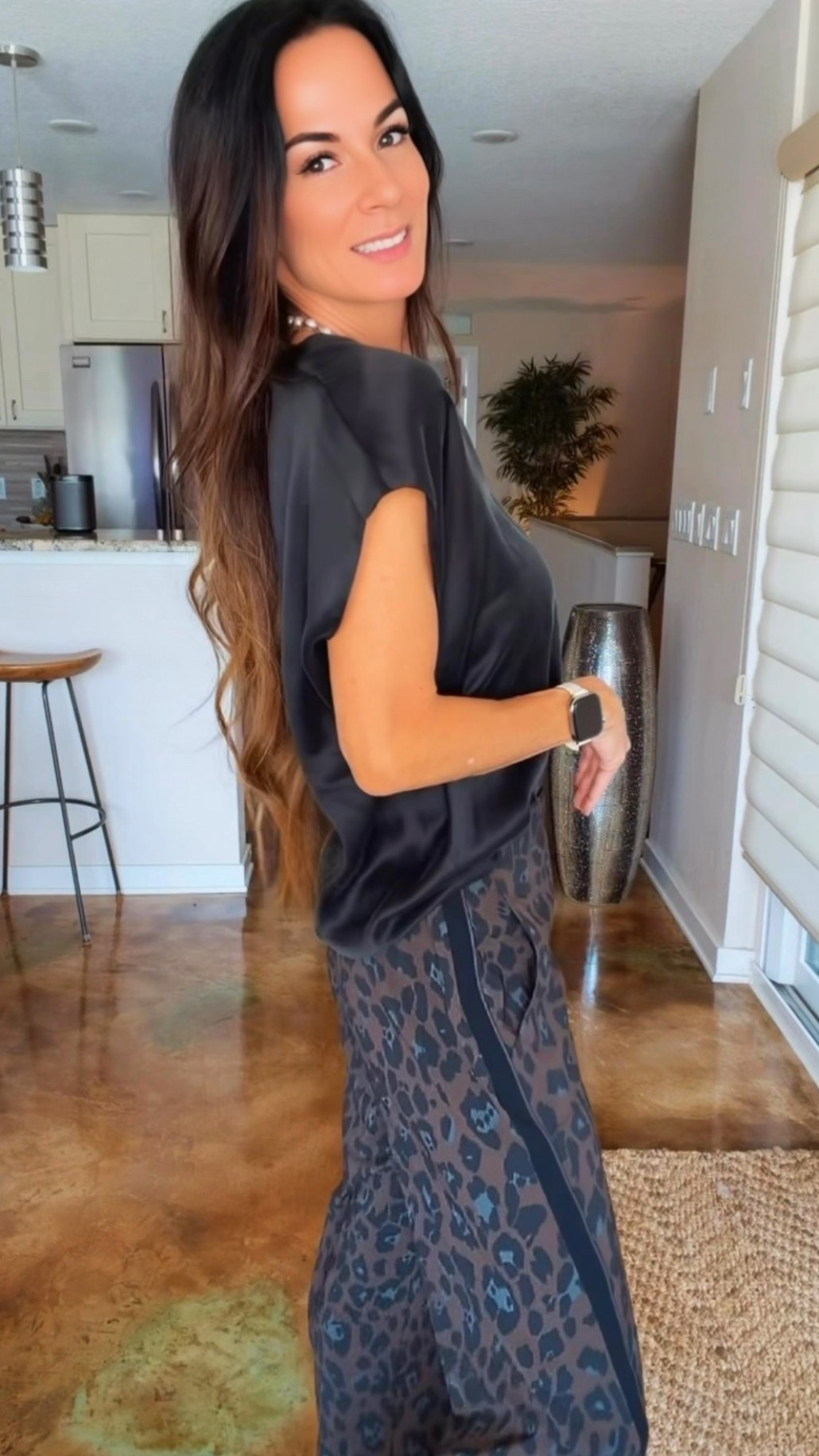 POV: You want to wear leopard print… but make it look expensive. 🖤🐆

This is exactly why I love these pants. They make a statement without trying too hard, and the fit is SO comfortable. I paired them with a silky black top, blush accessories (because I’m clearly in my blush era 🤍), and the cutest kitten heels for an elevated look that works for lunch, meetings, date night… honestly anywhere.

RUTI keeps proving that comfortable doesn’t have to mean casual, and I’m here for it.

✨ Use code NICOLE15 to save.

Which would you wear first…
🖤 all black accessories
or
🌸 a pop of blush?

#RUTI #RUTIStyle #LeopardPrint #EverydayStyle #WearWhatYouLove #StyleOver40 #EffortlessStyle #ChicStyle #LTKStyle #LTKOOTD

#LTKgrwm #LTKootd #LTKdayinmylife
