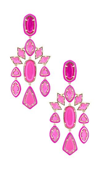Greta Statement Earrings in Pink Mix | Revolve Clothing (Global)