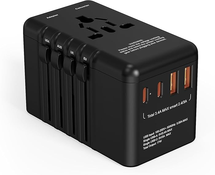 220v to 110v Converter and Adapter for Travel: International Universal Plug Adapters and Voltage ... | Amazon (US)