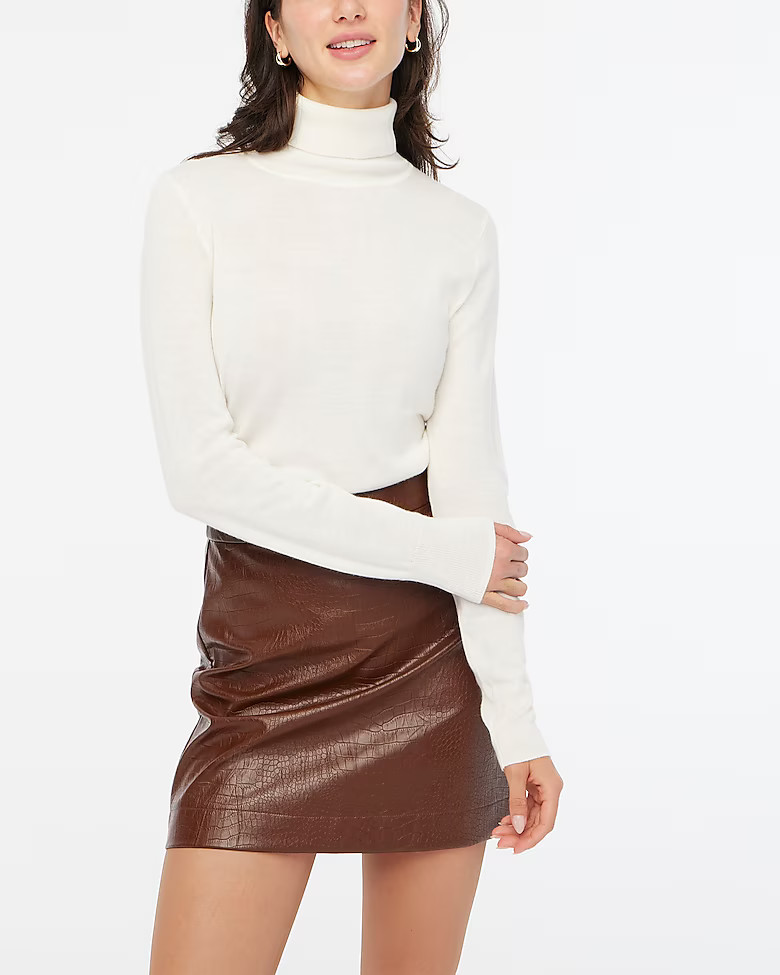 Machine-washable merino wool-blend turtleneck | J.Crew Factory