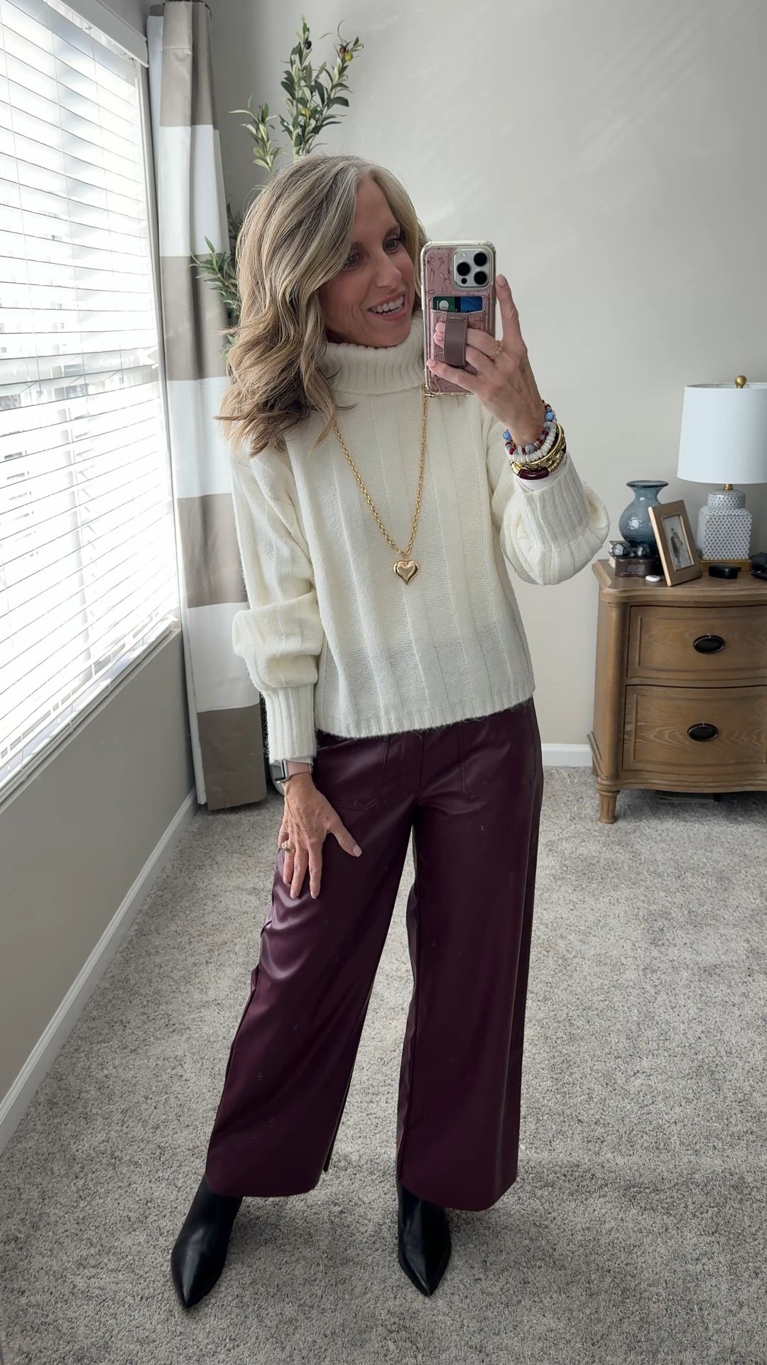 Pants are 50% off. Wearing small and XS sweater. Use COAST20 on Allie + Bess 

#LTKOver40 #LTKSaleAlert #LTKFindsUnder100