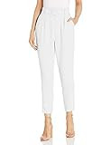 BB Dakota by Steve Madden Women's Nice Hustle Textured Novelty Woven Belted Pant, Optic White, Size  | Amazon (US)