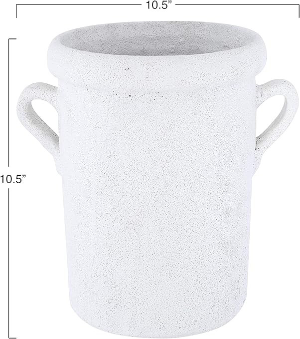 Creative Co-Op 11" H Decorative Coarse Terracotta Distressed Volcano Glaze & Handles (Each one Wi... | Amazon (US)