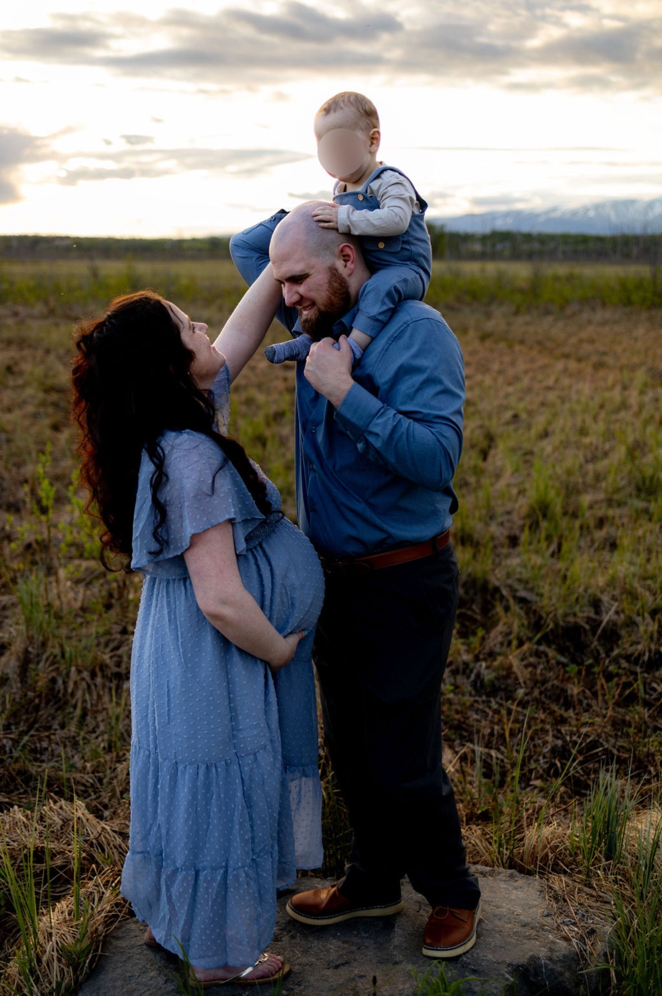 Maternity dress | pregnant dress | pregnancy dress | Maternity outfit | pregnant outfit | pregnancy outfit | Maternity | bump | pregnant | pregnancy | bump friendly | blue dress | maternity photoshoot 

#LTKFamily #LTKBump #LTKFindsUnder50