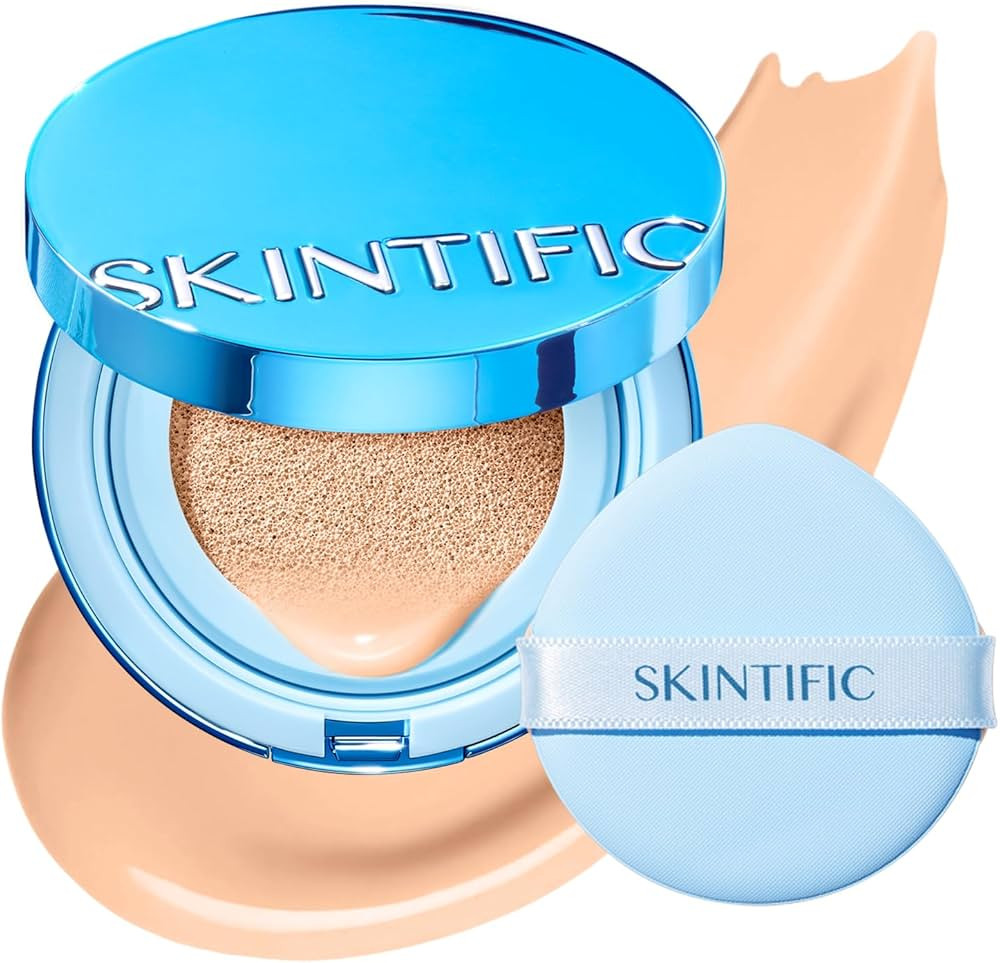 Velvet Matte Cushion Foundation Blue #02 Ivory| Full Coverage,12H Oil Control,Ideal for Oily & Co... | Amazon (US)