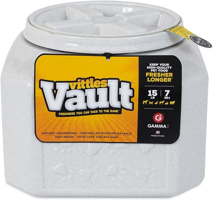 Gamma2 Vittles Vault Dog Food Storage Container, Up To 15 Pounds Dry Pet Food Storage, Made in US... | Amazon (US)