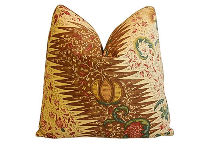 French Pierre Frey Riviere Floral Pillow | One Kings Lane