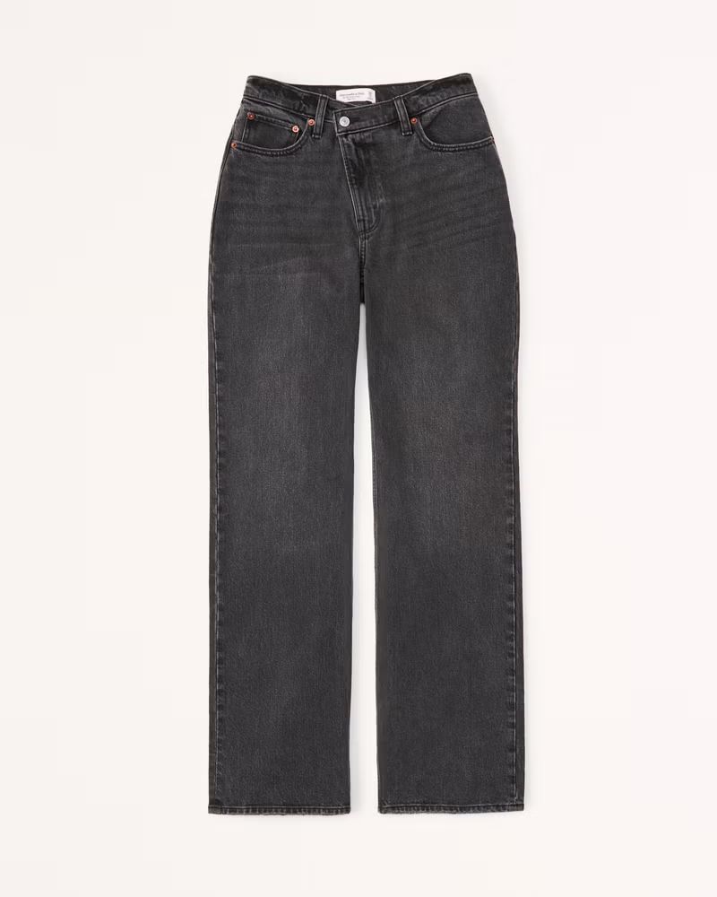 Curve Love High Rise 90s Relaxed Jean | Abercrombie & Fitch (US)