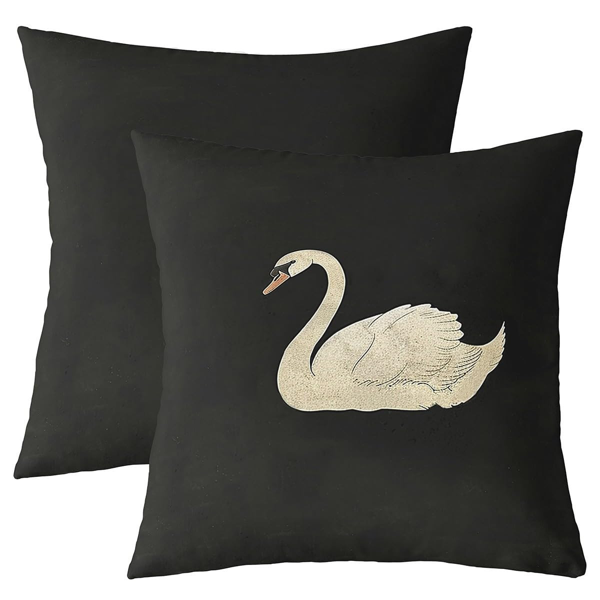 Erosebridal Vintage Swan Throw Pillow Covers 24x24 Inch Set of 2 Classical Animal Oil Painting Pi... | Amazon (US)