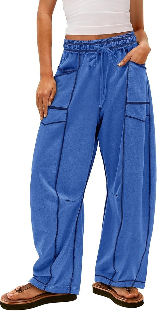 Yanekop Baggy Wide Leg Pants Palazzo Pants | Amazon (US)