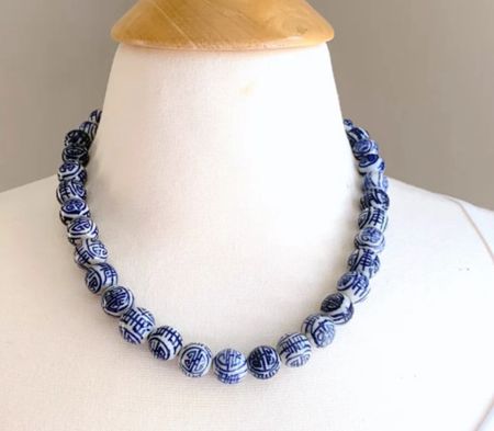 Blue & white chinoiserie necklace, Mother’s Day gift, grandmillennial gifts 

#LTKFindsUnder100 #LTKGiftGuide
