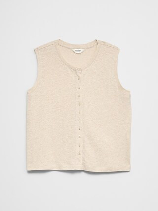 Linen-Blend Tank | Banana Republic Factory
