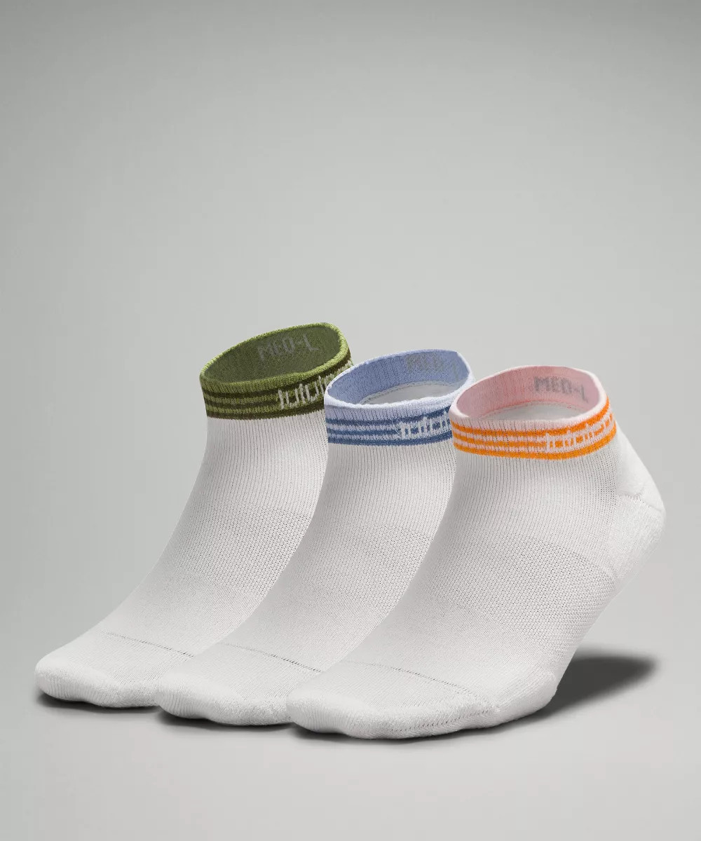 Women's Daily Stride Comfort Low-Ankle Socks Rainbow  3 Pack | lululemon (AU)