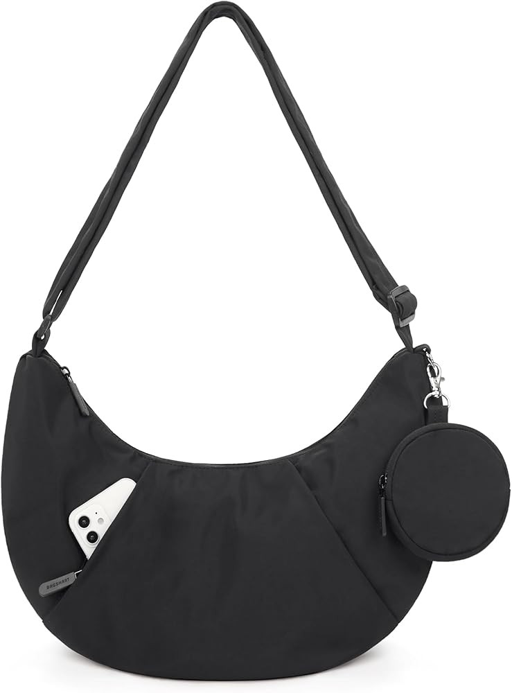 BAGSMART Puffy Water Bottle Crossbody Bags for Women, Small Cross body Purse With Bottle Holder, ... | Amazon (US)