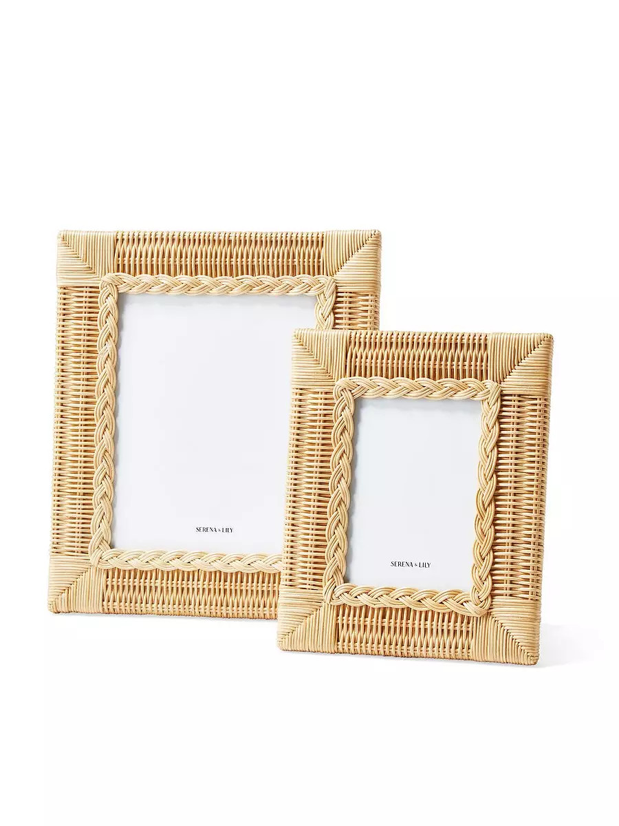 Braided Wicker Frame | Serena and Lily