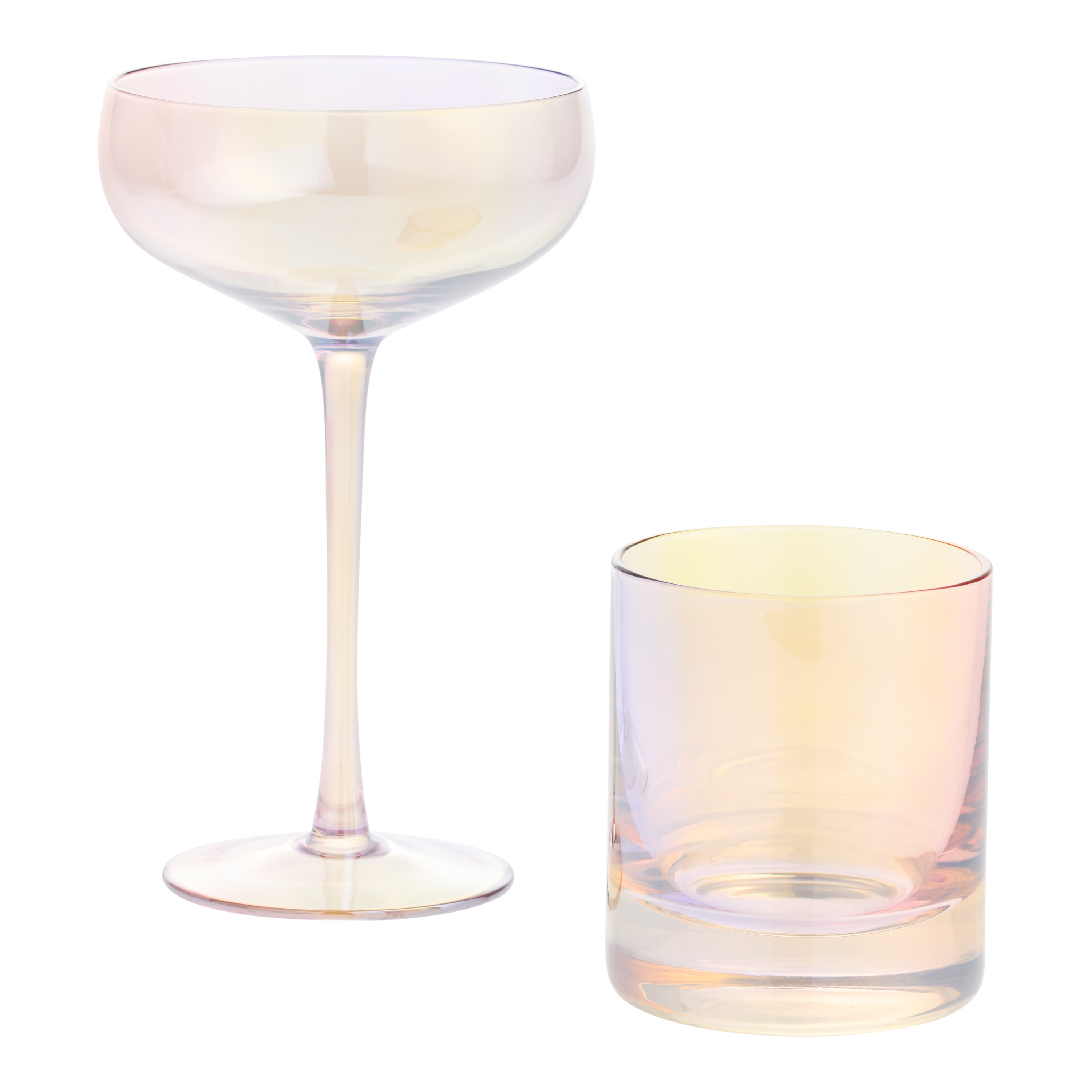 Margot Sunset Luster Bar Glass | World Market