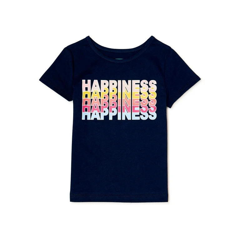 365 Kids From Garanimals Girls Short Sleeve Graphic Print T-Shirt, Sizes 4-18 | Walmart (US)