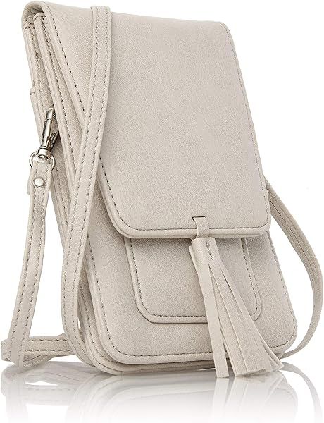 Lightweight Crossbody Bag with Tassel - Front Flap Magnetic Closure - RFID Protection | Amazon (US)