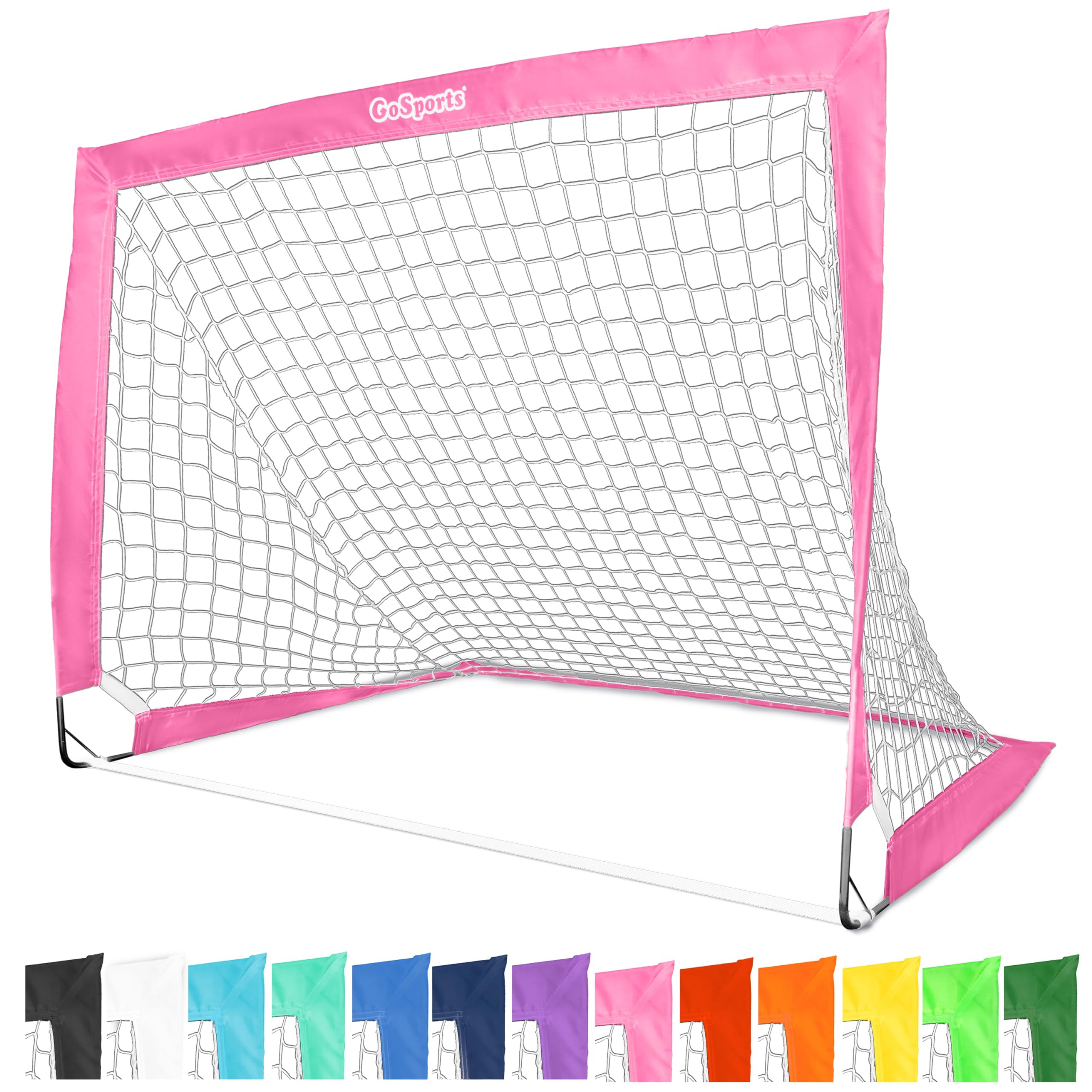 GoSports Portable Soccer Goals for Kids - 13 Color Options - Choose 4 x 3 ft or 6 x 4 ft - Team T... | Amazon (US)