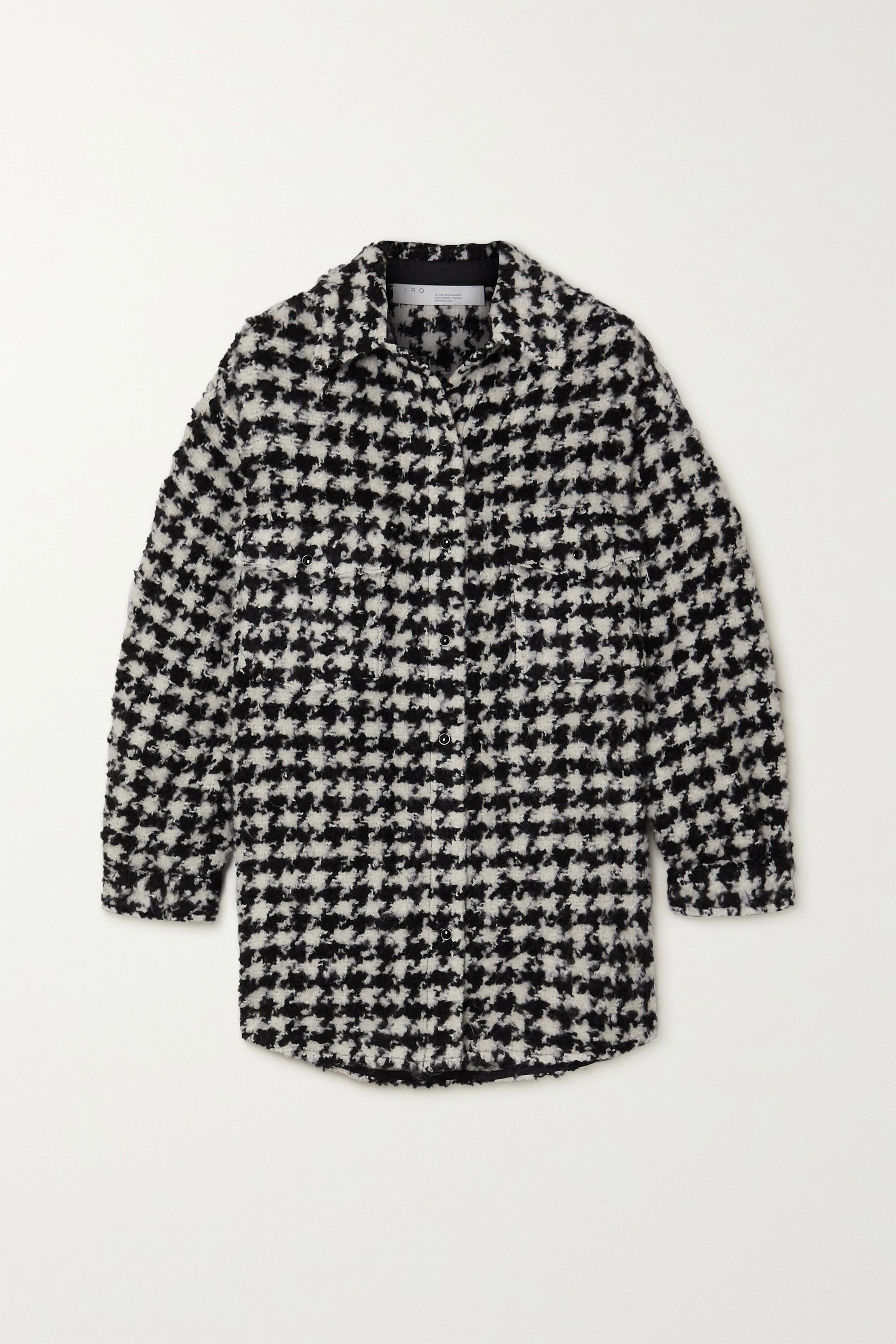 Restrain houndstooth tweed shirt | NET-A-PORTER (US)