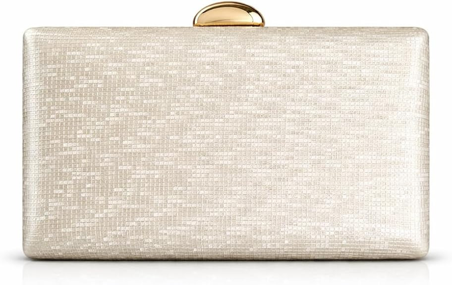 PU Leather Clutch Purse Plaid Print Evening Bag Unique Crossbody Handbag for Party Wedding Prom | Amazon (US)