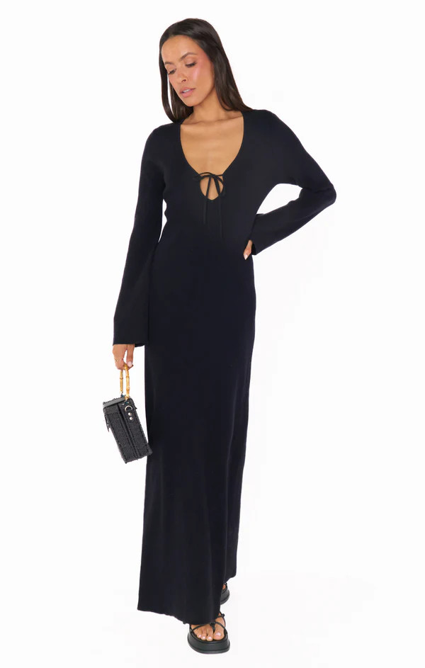 Vacay Maxi Dress ~ Black Rib Knit | Show Me Your Mumu
