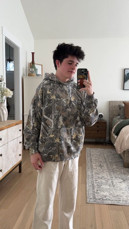 this camo Abercrombie hoodie is perfect! I love the way it fits! 

#LTKmens #LTKfindsunder100 #LTKVideo