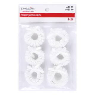 White Christmas Wreath Stickers by Recollections™ | Michaels | Michaels Stores