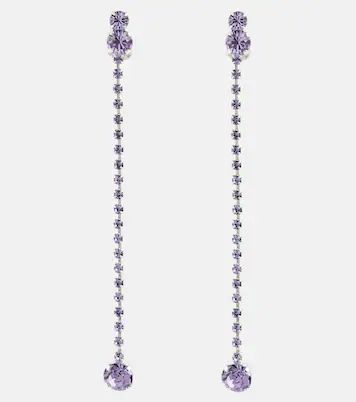 Crystal-embellished drop earrings | Mytheresa (FR)
