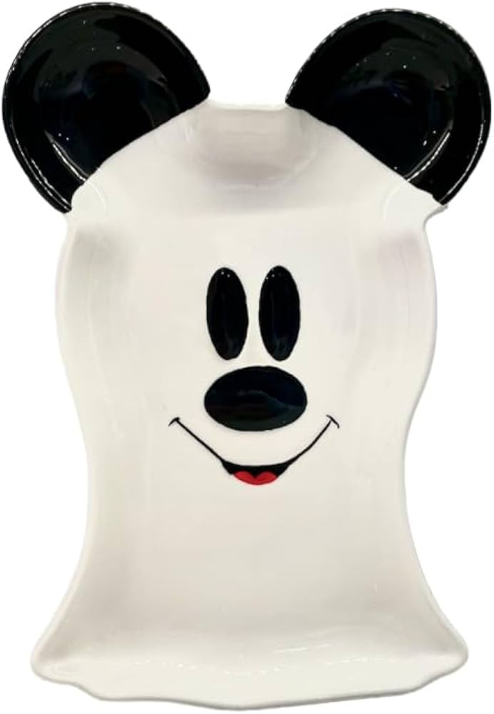 Disney Halloween Mickey Mouse Ghost Serving tray and Spoon rest | Cute Ceramic Housewarming Gifts... | Amazon (US)