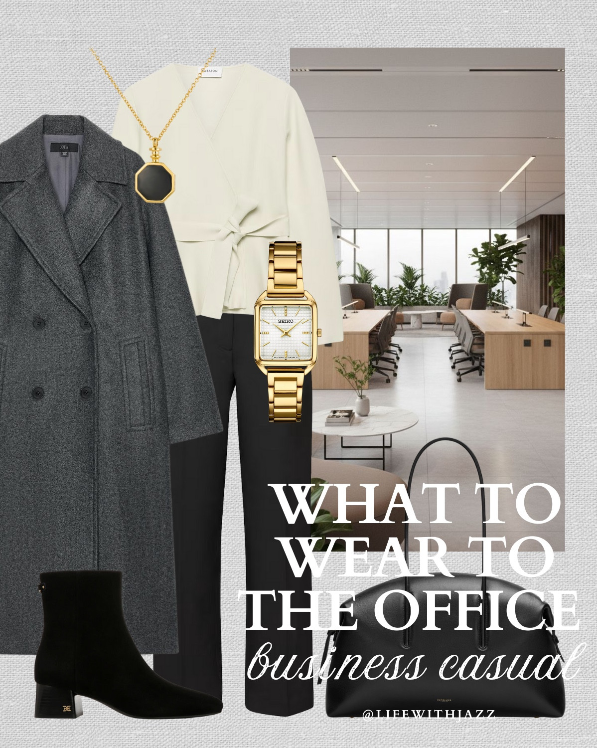 What to wear to the office 

workwear / office outfits / business casual / winter style / early spring style / boots / trench coat / oversized coat / effortless pants  

 

#LTKWorkwear