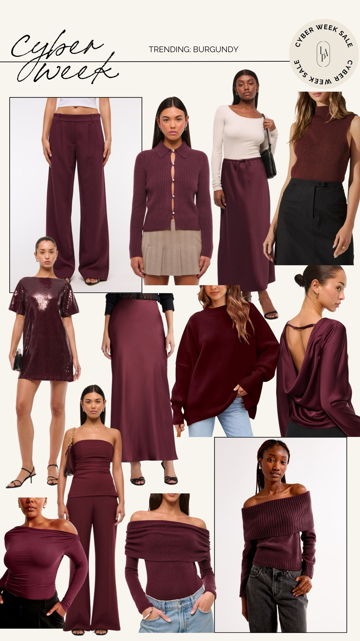 Trending: burgundy! All on sale for cyber week  

#LTKSaleAlert #LTKCyberWeek