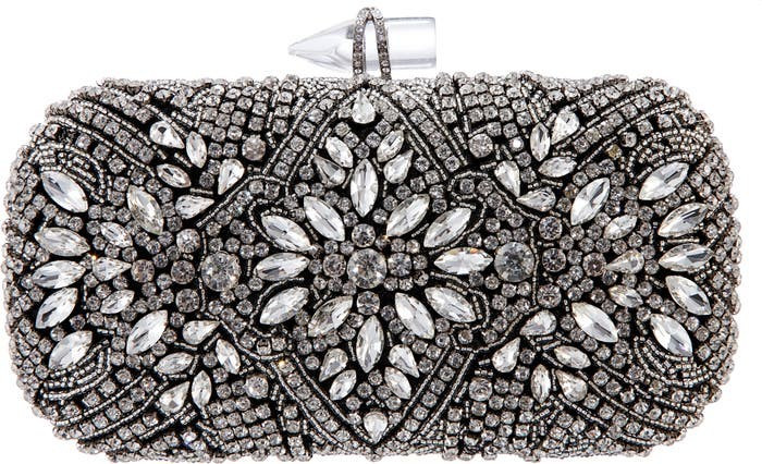 Gelsey Crystal Embellished Minaudière | Nordstrom