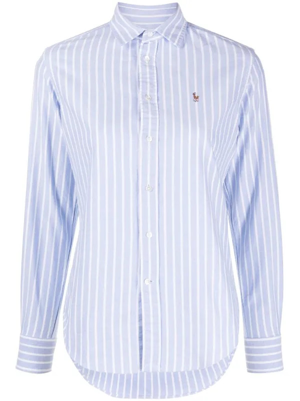 Polo Pony motif striped shirt | Farfetch Global