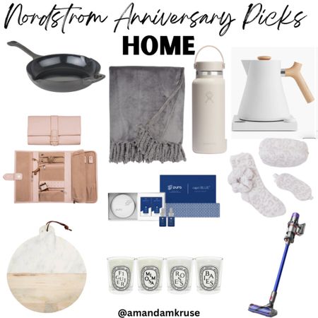 Nordstrom Anniversary Home Picks. Cast iron pan. Throw blanket. Tea kettle. Travel jewelry organizer. Fuzzy socks. Cutting board. Candles. Cordless vacuum. Dyson vacuum. 

#LTKxNSale #LTKhome #LTKunder100