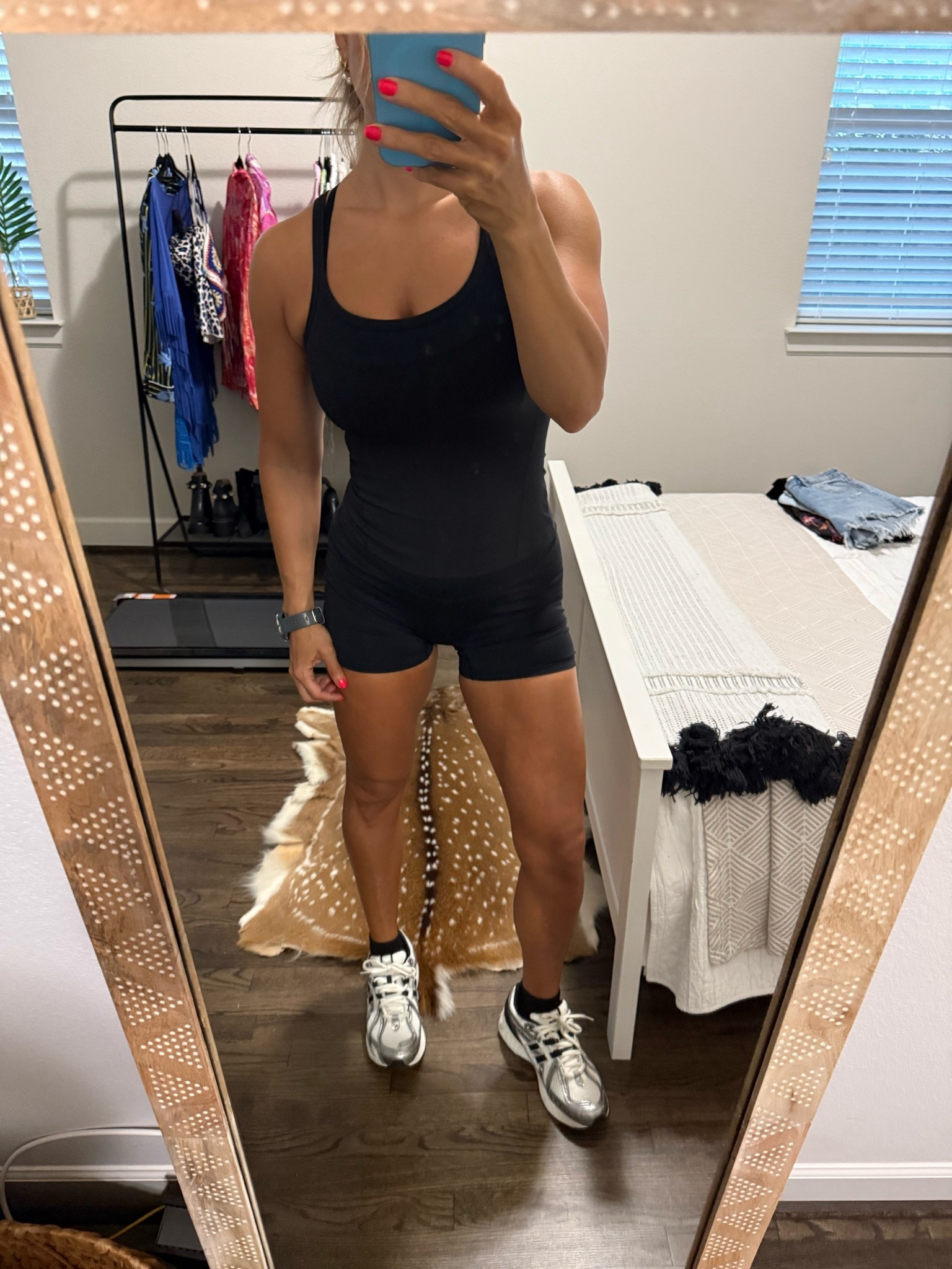 Workout fit 6/18! Wearing 8 in Amazon workout shorts and 6 in lululemon align tank - it fits very snug, I would size if you want it to be less fitted

#LTKfitnessgoals #LTKSaleAlert #LTKActive