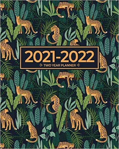 2021-2022 Two Year Planner | Leopards Hanging in The Leaves: 2-Year At A Glance Pocket Calendar (... | Amazon (US)