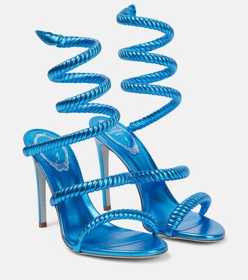 Cleo 105 metallic leather sandals | Mytheresa (INTL)