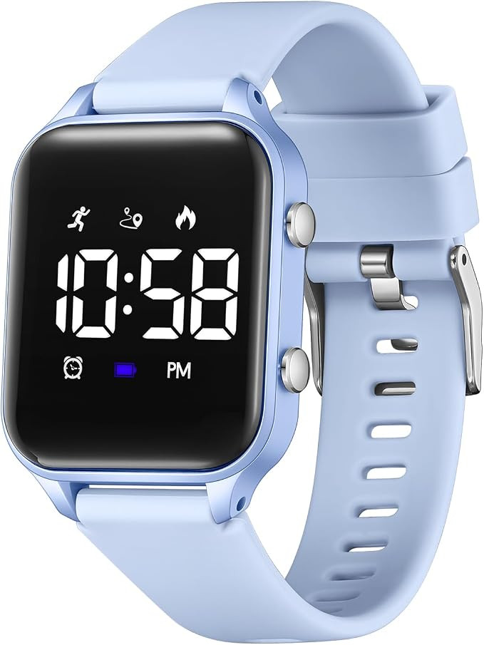 LAVAREDO Kids Digital Watches for Boys Girls,Waterproof Sport Watch with Pedometer Stopwatch Vibr... | Amazon (US)