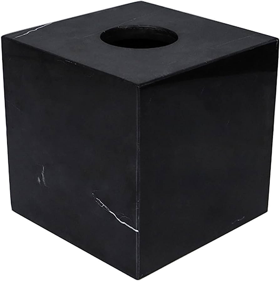 StonePlus Natural Smooth Marble Tissue Holder, Roll Paper Holder with Removable Acrylic Bottom fo... | Amazon (US)