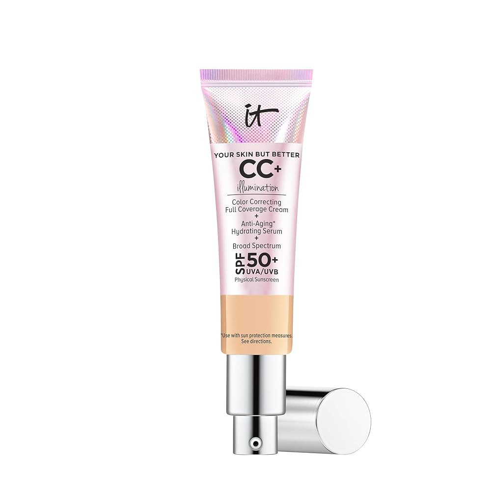 IT Cosmetics CC+ Cream Illumination - Radiant Full Coverage Foundation With SPF 50+, Color Correc... | Amazon (US)