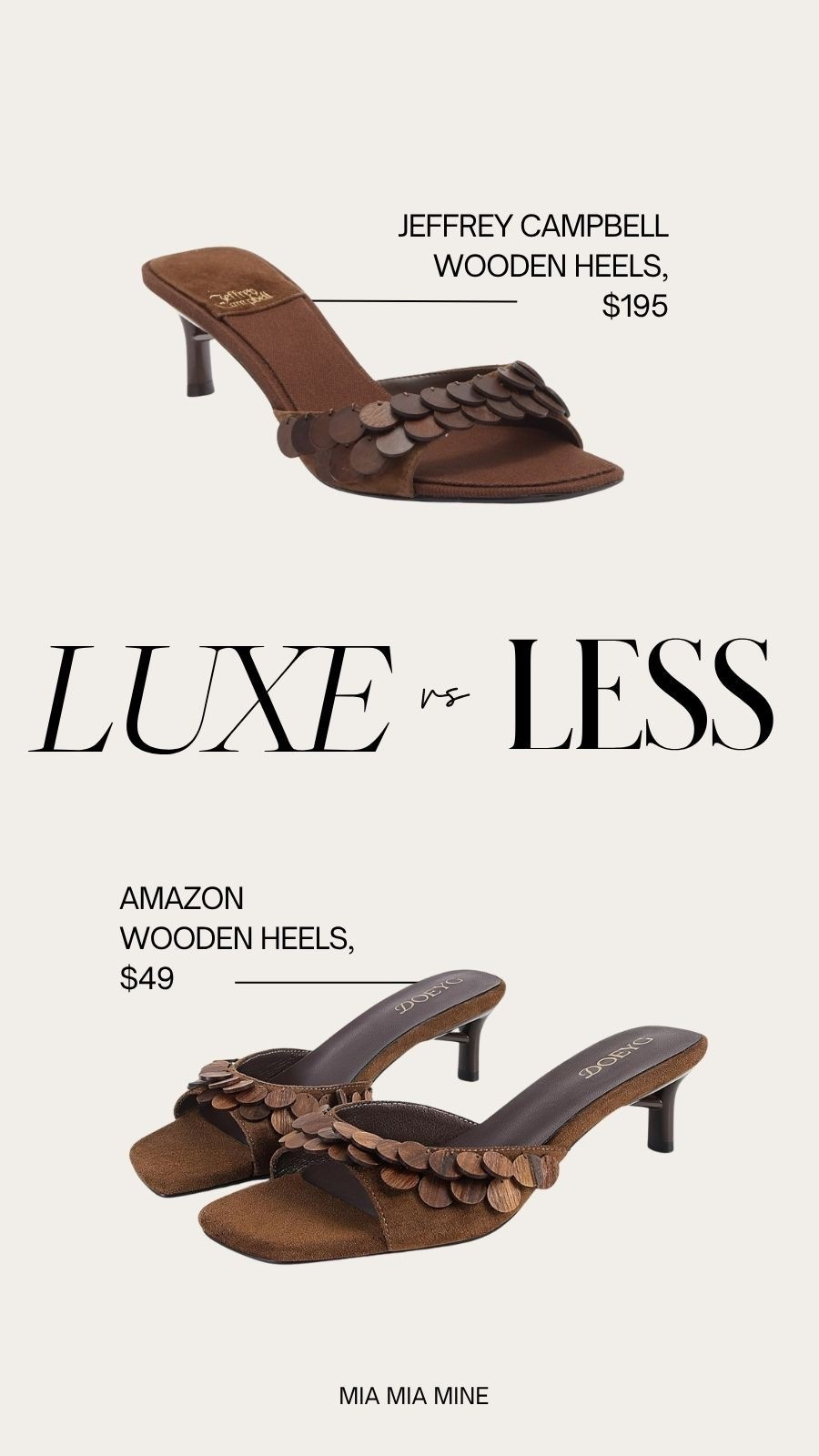 Designer inspired finds on Amazon
Kitten heels with wooden detail
Jeffrey Campbell wooden kitten heels from Nordstrom 

Amazon fashion, Amazon accessories, vacation shoes, spring heels 




#LTKTravel #LTKOver40 #LTKSeasonal