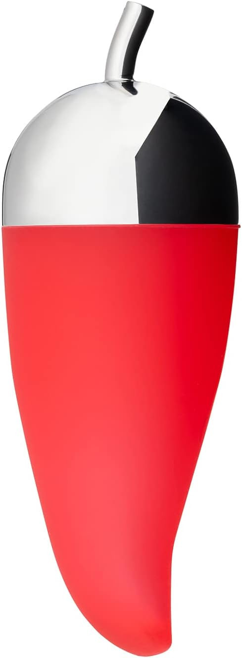 Alessi JHT02 - Designer Chilli Chopper, in Silicone Rubber and Polished 18/10 Stainless Steel, Re... | Amazon (UK)