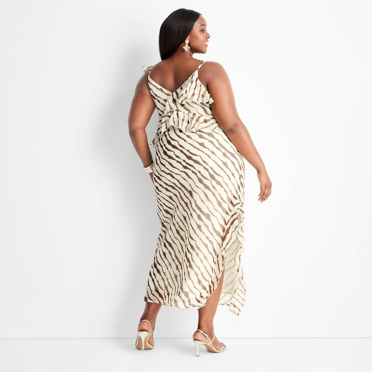 Women's Ruffle Ankle Length Dress - Future Collective™ with Jenee Naylor | Target