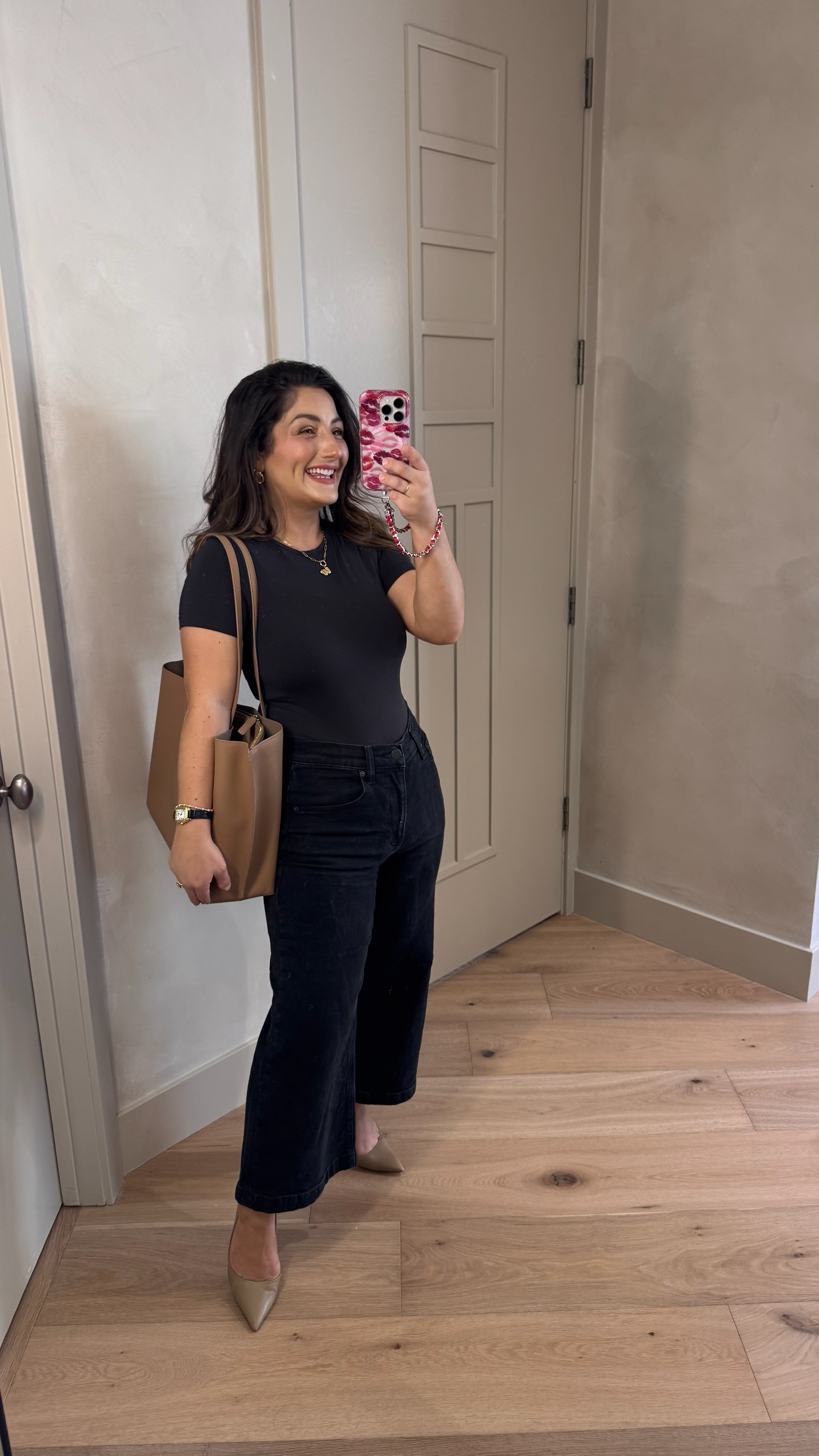 Chic monochromatic look! 

Tee size small
Jeans size 27 petite 

5’0” 140lbs 

#LTKPetite #LTKootd #LTKWorkwear