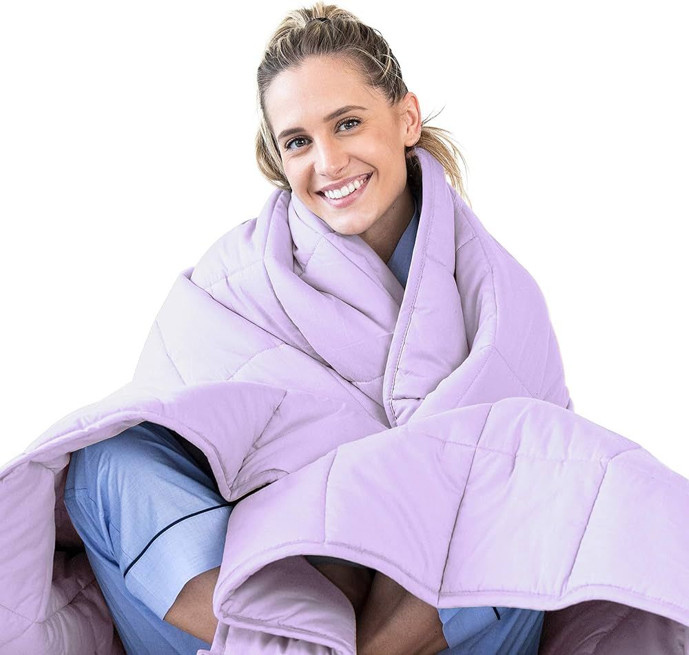 Luna Adult Weighted Blanket - Individual Use - 10 Lbs - 60x80 - Queen Size Bed - 100% Oeko-Tex Co... | Amazon (US)
