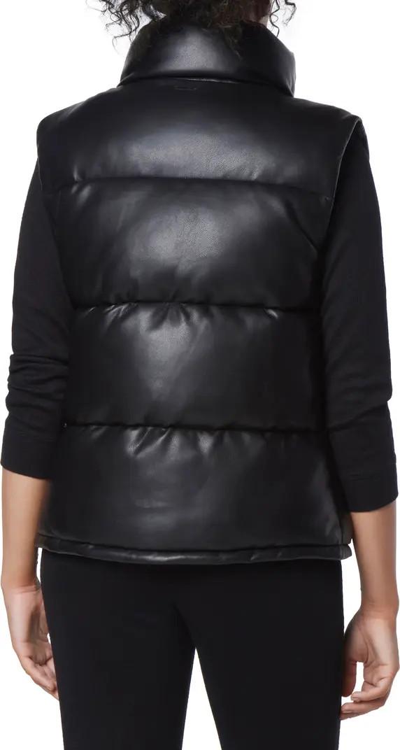 Faux Leather Puffer Vest | Nordstrom